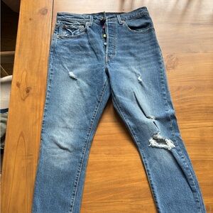 Levi's Blue 501s skinny